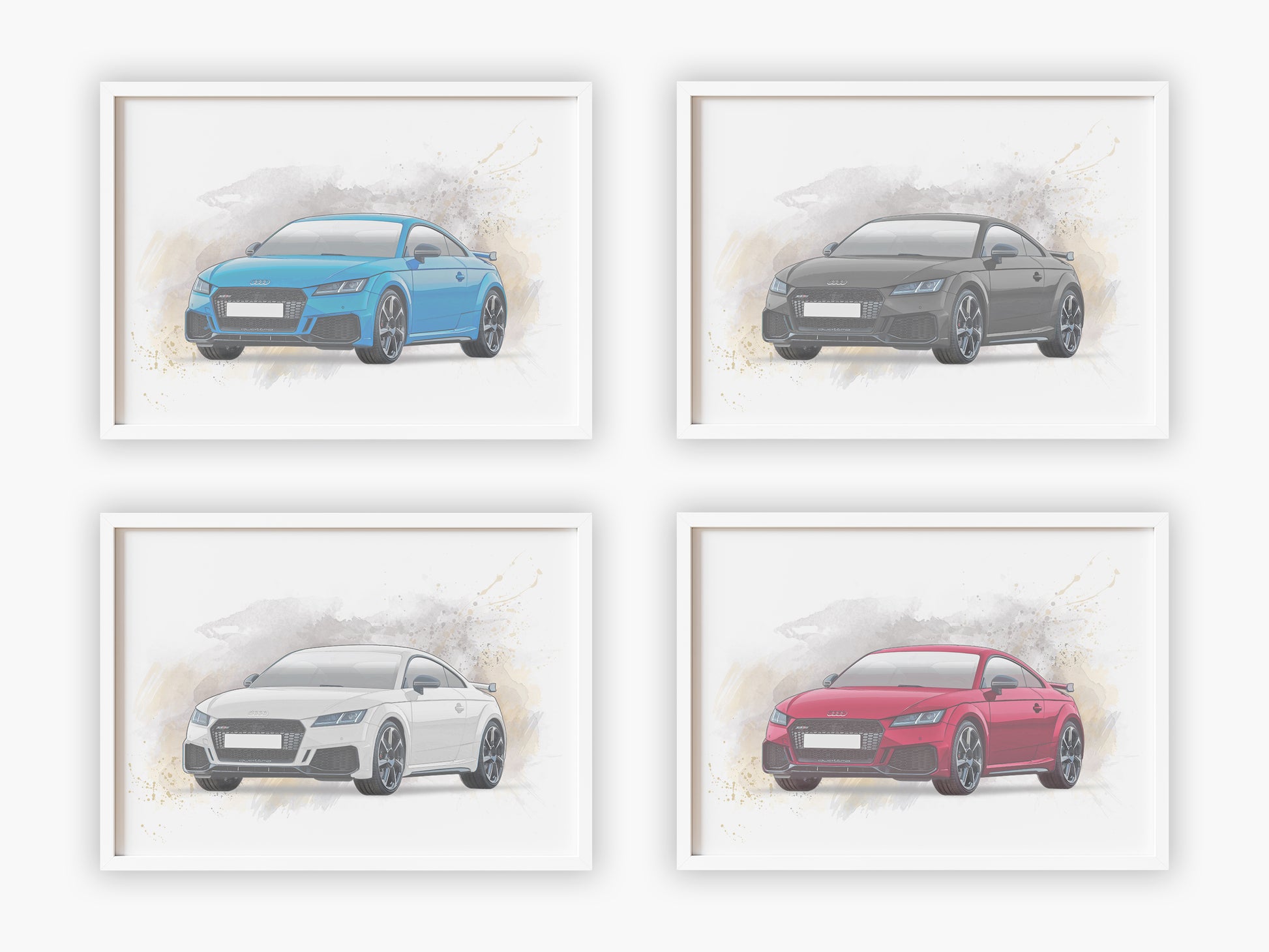 Audi TT MK3 - Personalised Car Poster - Gift for Car Lovers